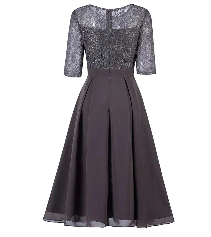 人気 パーティードレス パーティードレス 結婚式 ワンピース ドレス 二次会 フォーマル 披露宴 膝丈 ひざ下 七分袖 20代30代40代50代 謝恩会 二次会 演奏会 発表会 披露宴 結婚式 司