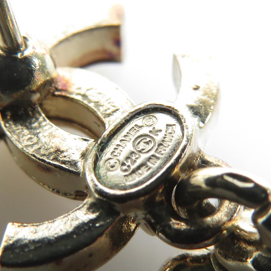 シャネル CHANEL ピアス ココマーク メタル/ラインストーン ゴールド/シルバー レディース e59763a