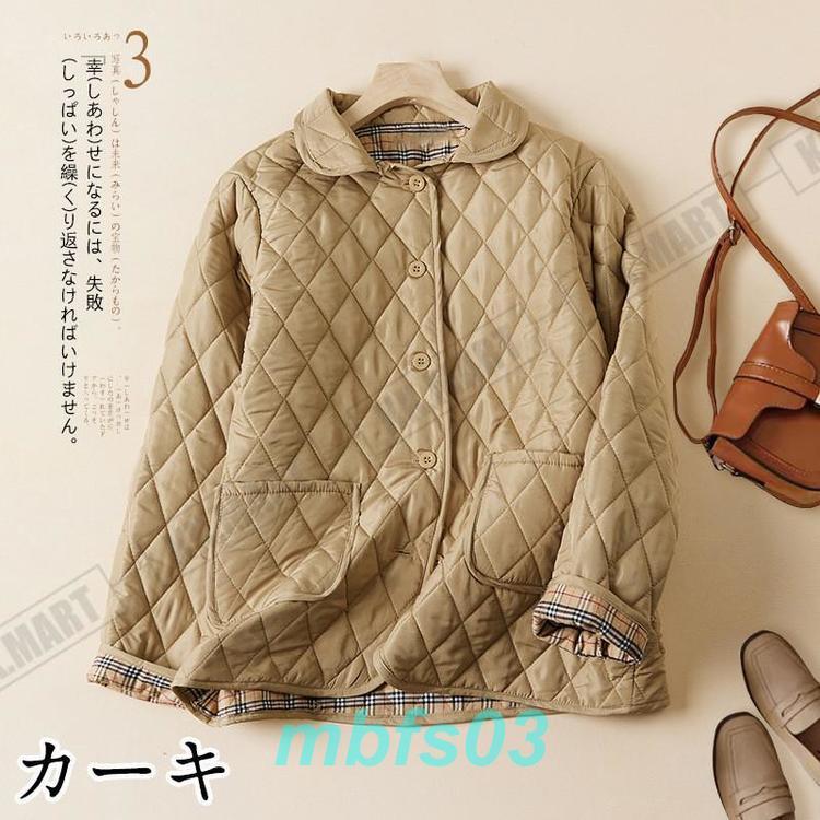 キルティングコート 中綿コート レディース ジャケット 中綿ジャケット コート 綿服 アウター 防寒コート 暖かい 秋冬