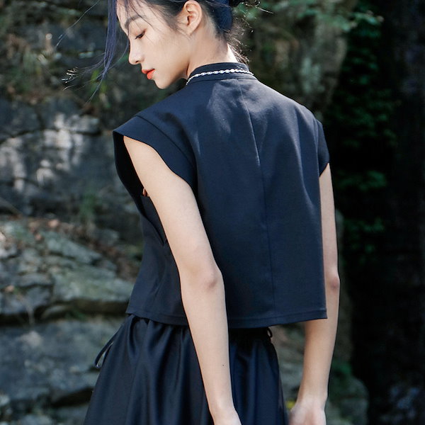 黒 ノースリーブ トップス ノースリーブトップス レディース 春夏 秋冬 春 夏 秋 冬 黒 白