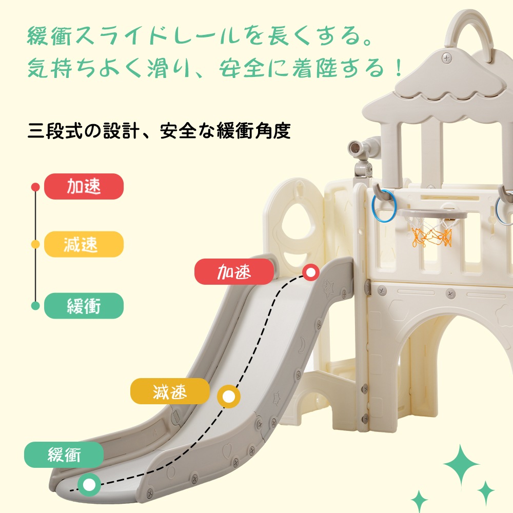 【国内発送.送.料.無.料!】【グレー×ホワイト】2025新作 すべり台 キャッスル 大型遊具 すべりだい スライダー 室内 遊具 バスケットゴール 【国内発送.送.料.無.料!】【グレー×ホワイト】2025新作 すべり台 キャッスル 大型遊具 すべりだい スライダー 室内 遊具 バスケットゴール