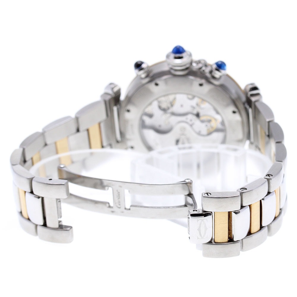 カルティエ CARTIER W31036T6 パシャ38mm コンビ クロノグラフ 自動巻き メンズ 良品 保証書付き_830714【中古】 カルティエ CARTIER W31036T6 パシャ38mm コンビ クロノグラフ 自動巻き メンズ 良品 保証書付き_830714【中古】