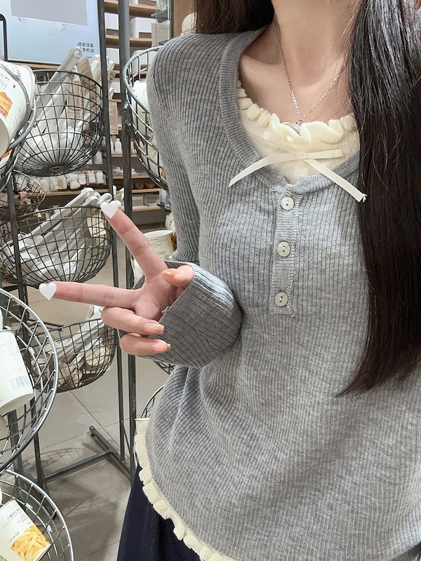 Qoo10] 2025春夏フェイクツーピーストップス