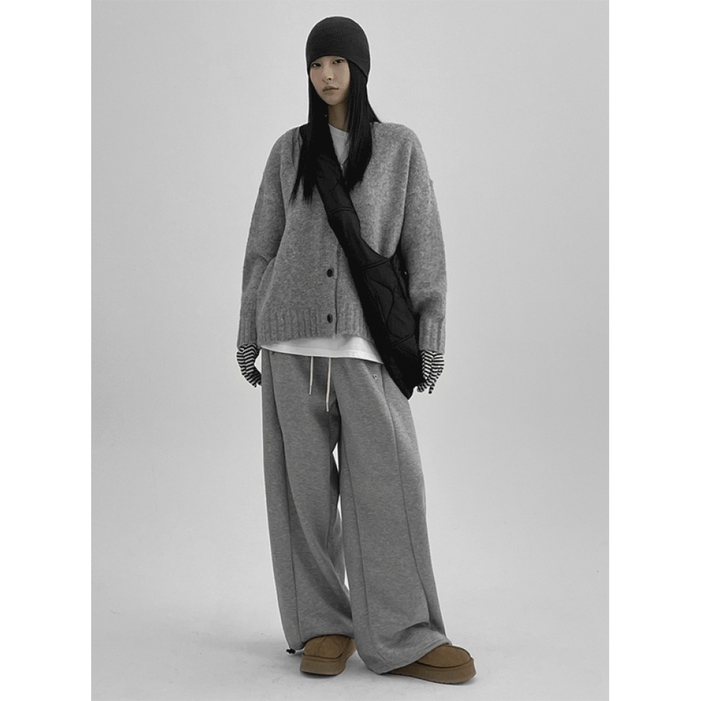 ブラックアップコーリー起毛スナップバンディングストリングパンツ ブラックアップコーリー起毛スナップバンディングストリングパンツ