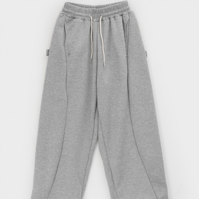 ブラックアップコーリー起毛スナップバンディングストリングパンツ ブラックアップコーリー起毛スナップバンディングストリングパンツ