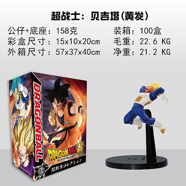 Qoo10] ドラゴンボール超サイヤ人悟空悟飯御殿ベジ