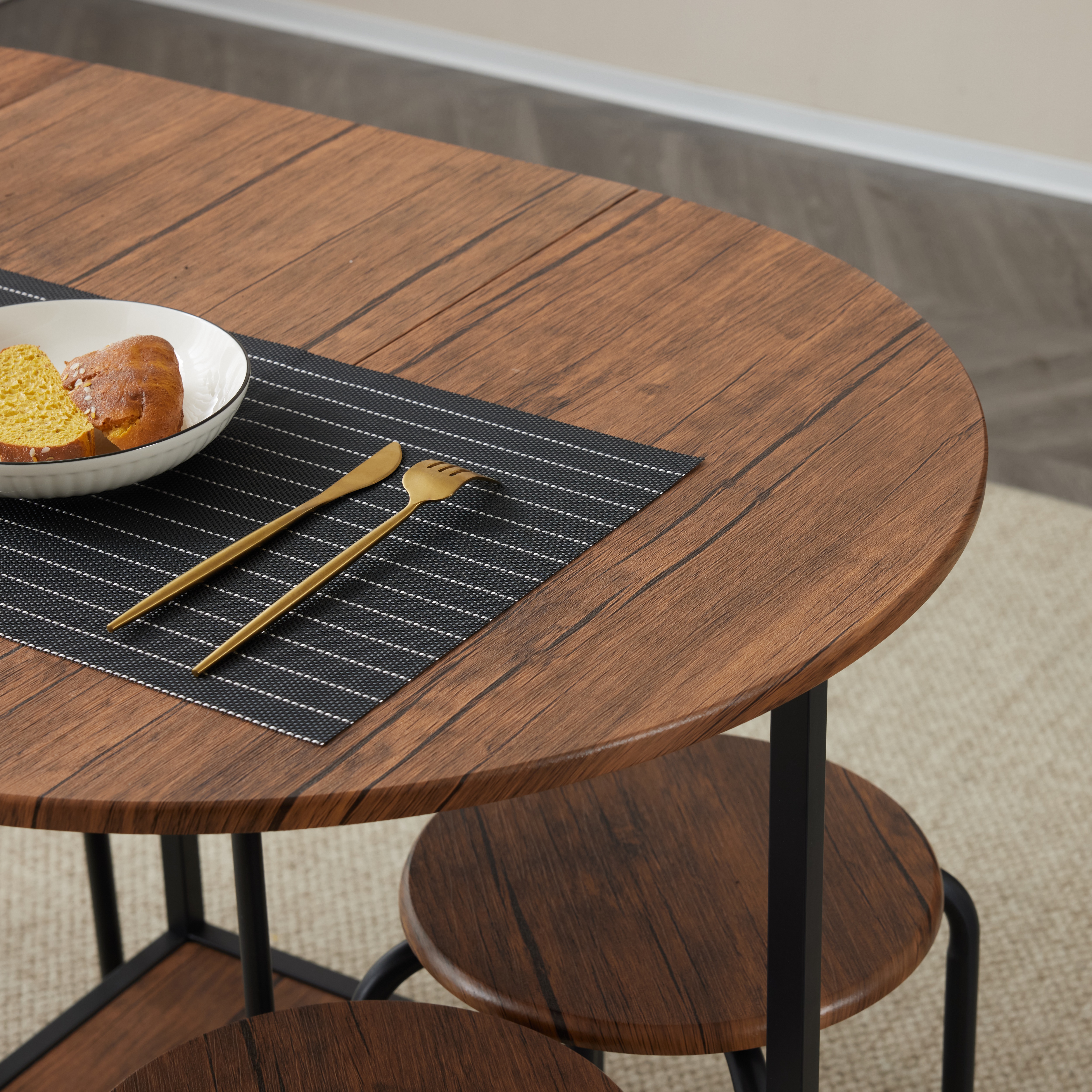 ダイニング 5点セット ダイニングテーブル ダイニングセット 食卓 チェア4脚 コンパクトサイズ 4人掛け おしゃれ