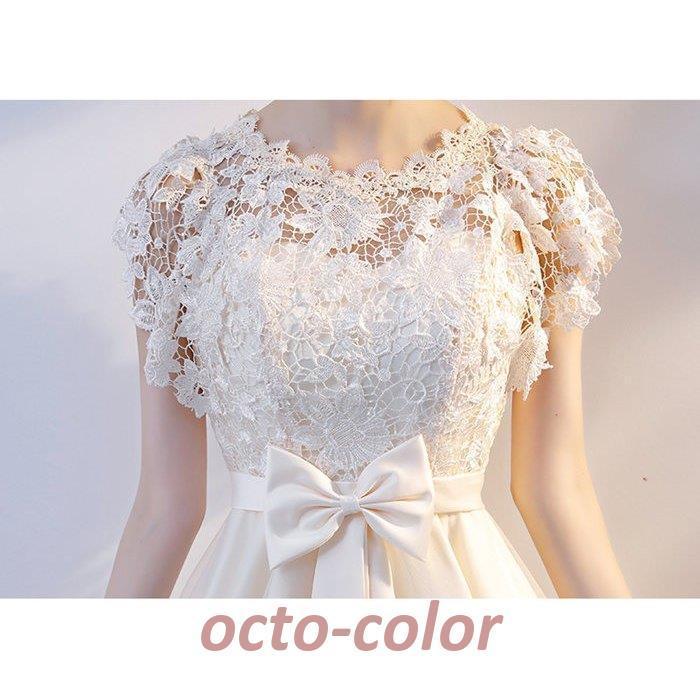 パーティードレス 結婚式 ドレス 袖なし 卒業式 大人 ドレス ミディアム丈 ウェディング 前下がり レース リボン付きドレス パーティー お呼ばれドレスmrlf2832 パーティードレス 結婚式 ドレス 袖なし 卒業式 大人 ドレス ミディアム丈 ウェディング 前下がり レース リボン付きドレス パーティー お呼ばれドレスmrlf2832