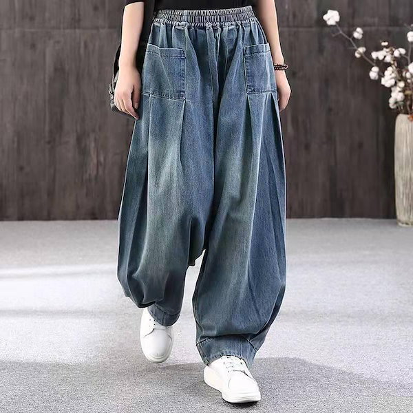 KAPITALキャピタル　アラジンデニムパンツ　サルエルパンツ　バルーンパンツ KAPITAL - キャピタル アラジンパンツ サルエルパンツ デニム 0