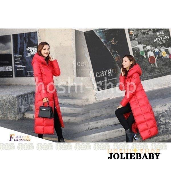 ダウンコート ロング レディース ダウンジャケット フード付き ダウン 秋冬 韓国 膝下 軽い 防寒 防風 軽量 上品 厚手 着痩せ 通勤 大きいサイズ