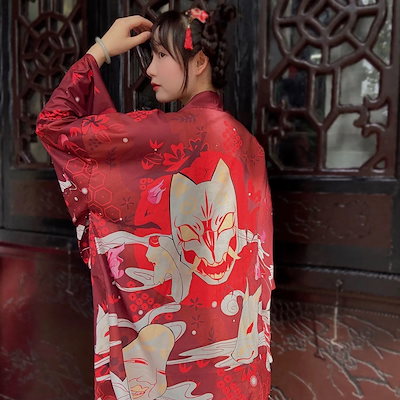 【新品タグ付】OZZONJAPAN 和風　羽織風　着物袖　リバーシブル 新品タグ付】OZZONJAPAN 和風 羽織風 着物袖 リバーシブル