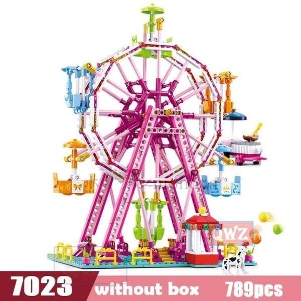 【日本未発売】新品未使用 ナノブロック互換 メリーゴーランド プレゼント 日本未発売】新品未使用 ナノブロック互換 メリーゴーランド