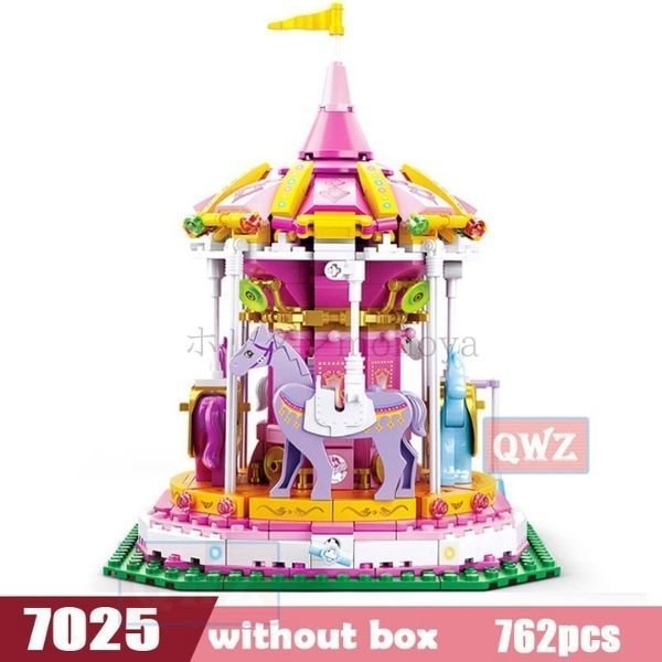 【日本未発売】新品未使用 ナノブロック互換 メリーゴーランド プレゼント 日本未発売】新品未使用 ナノブロック互換 メリーゴーランド