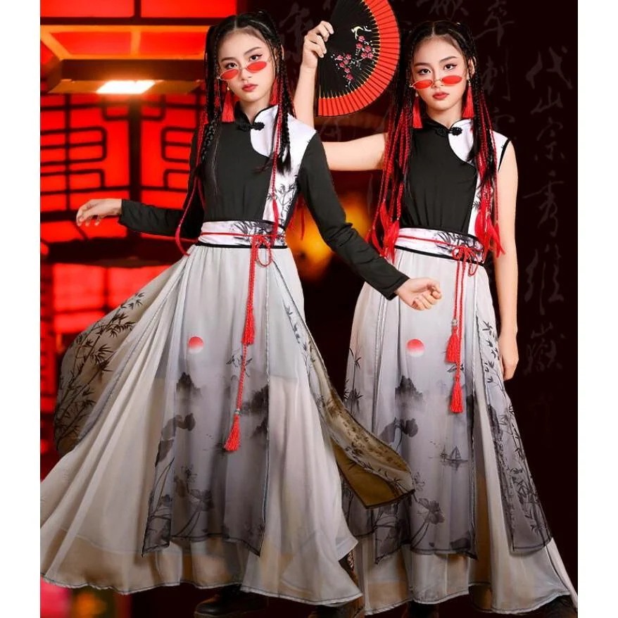 子供中華ダンス衣装 チャイナ風 和風 ジャズ ストリートダンス 民族ダンス 古典ダンス 衣装 女の子 男の子兼用 長袖 袖なし おしゃれ チャイナ風ダンスウェア レ 子供中華ダンス衣装 チャイナ風 和風 ジャズ ストリートダンス 民族ダンス 古典ダンス 衣装 女の子 男の子兼用 長袖 袖なし おしゃれ チャイナ風ダンスウェア レ