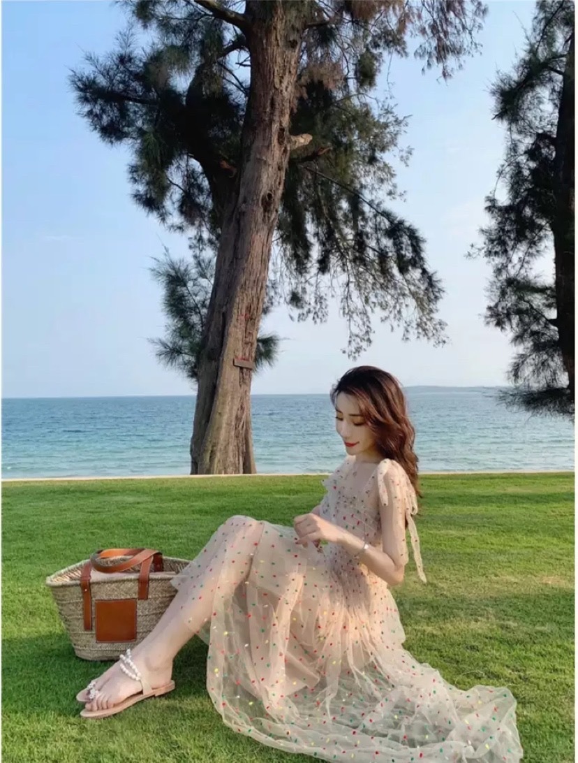 リボン ワンピース ノースリーブ 夏 かわいい ロング フレアワンピース 膝下 ミモレ丈 ロング丈 スクエアネック 襟なし セミフレア タイト シフォン リボン ウエストマーク 透け感 S M L X リボン ワンピース ノースリーブ 夏 かわいい ロング フレアワンピース 膝下 ミモレ丈 ロング丈 スクエアネック 襟なし セミフレア タイト シフォン リボン ウエストマーク 透け感 S M L X