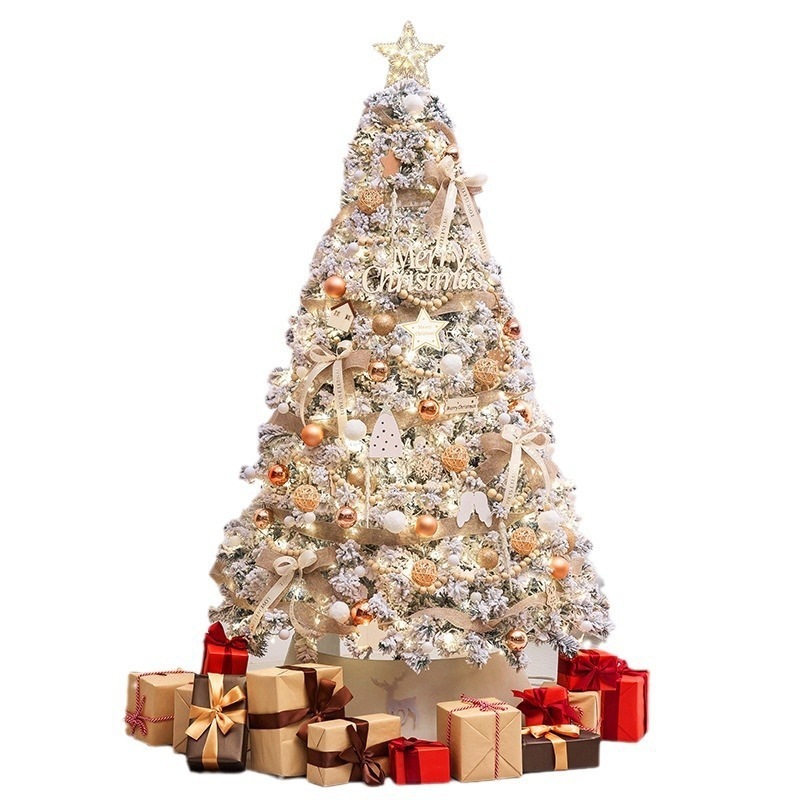 2024新しいクリスマスツリー装飾家庭用置物大型diyシミュレーションツリー北欧
