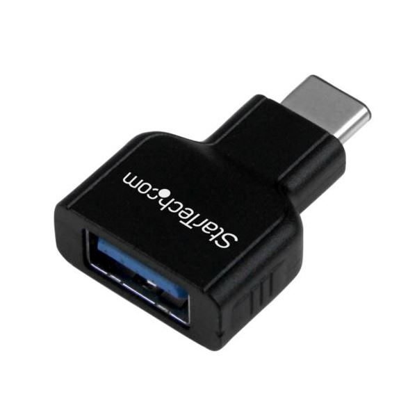 （まとめ） StarTech.com USB3.0準拠変換コネクタ TypeC（オス）-A（メス） ブラック USB31CAADG 1個 [x3セット]