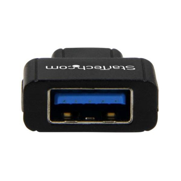 （まとめ） StarTech.com USB3.0準拠変換コネクタ TypeC（オス）-A（メス） ブラック USB31CAADG 1個 [x3セット]