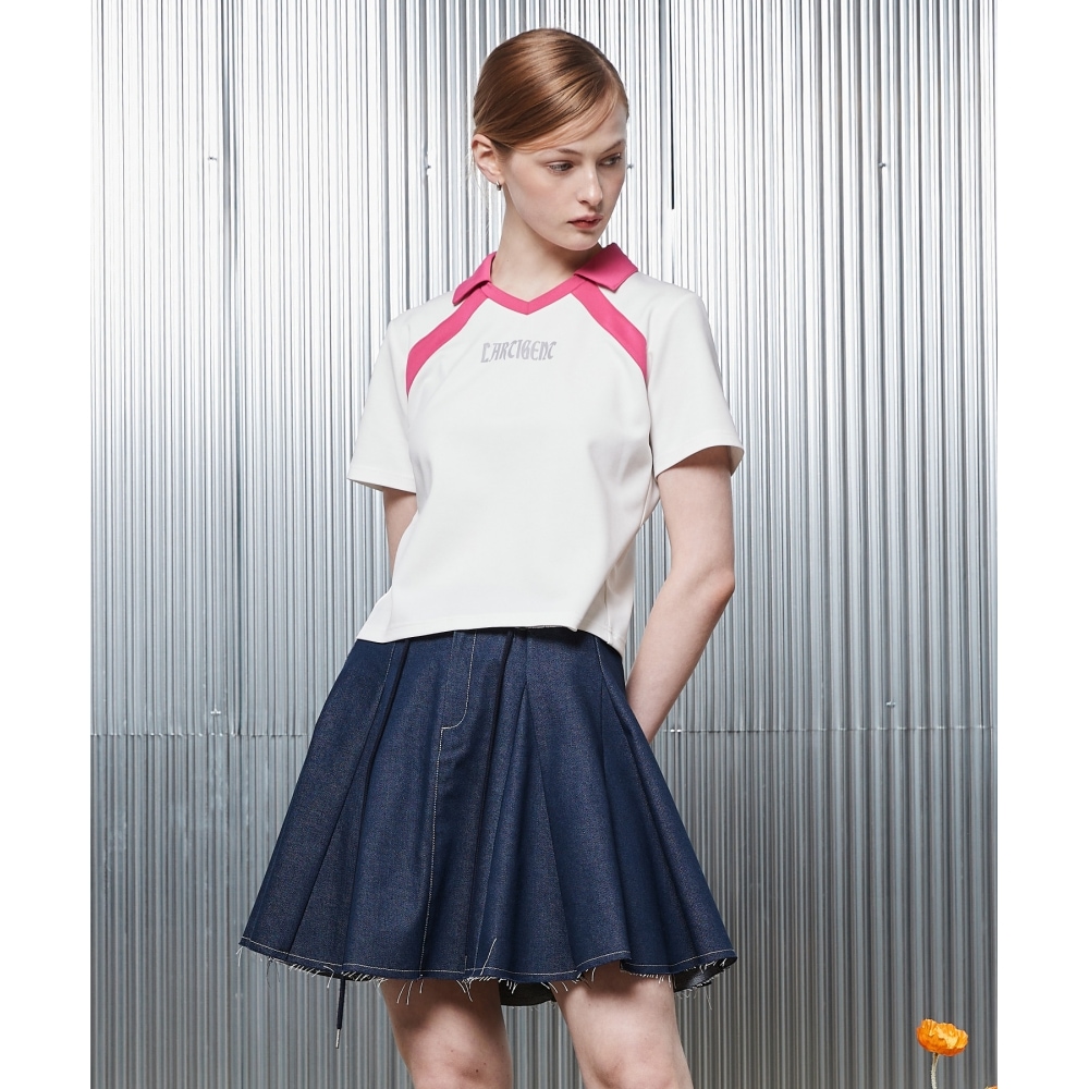 LARTIGENT L2カラージャージトップ(ホワイト)