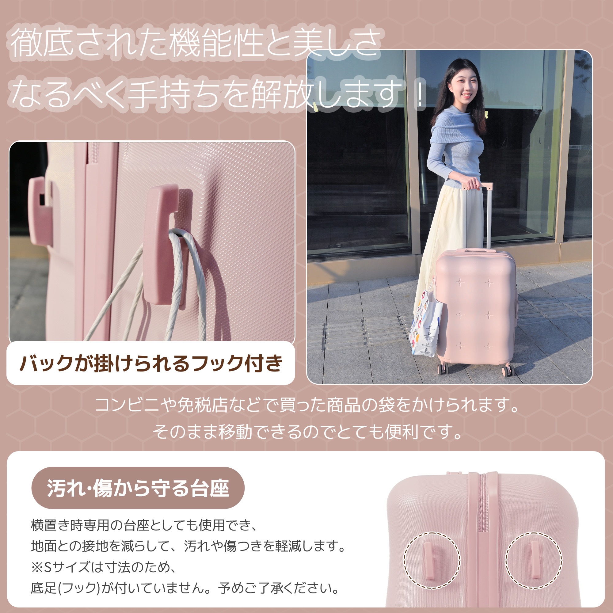 【国内発送M】2092スーツケース キャリーバッグ キャリーケース Lサイズ 小型 超軽量 ファスナー式 TSAロック搭載 フック機能付き 360度回転 旅行 おしゃれ 人気色 【国内発送M】2092スーツケース キャリーバッグ キャリーケース Lサイズ 小型 超軽量 ファスナー式 TSAロック搭載 フック機能付き 360度回転 旅行 おしゃれ 人気色