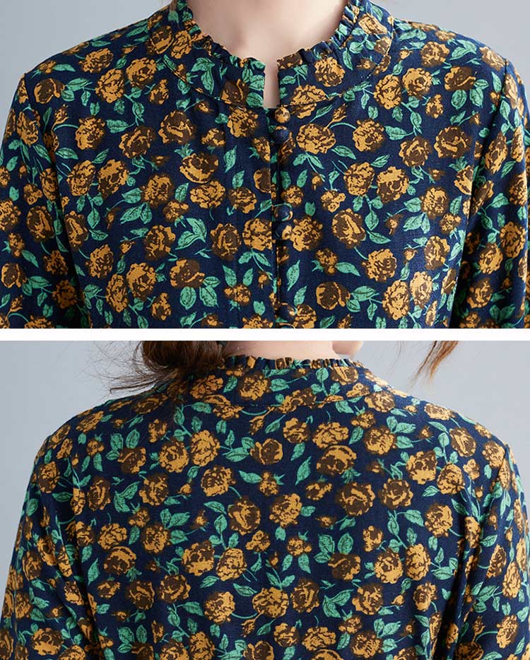 花柄ワンピース レディース 綿 麻 ロングワンピース 長袖 花柄 ポケット付き ワンピース フリル リボン タック 総柄 マキシワンピース プルオーバー フレアワンピース ゆったり 体型カバー リゾー 花柄ワンピース レディース 綿 麻 ロングワンピース 長袖 花柄 ポケット付き ワンピース フリル リボン タック 総柄 マキシワンピース プルオーバー フレアワンピース ゆったり 体型カバー リゾー