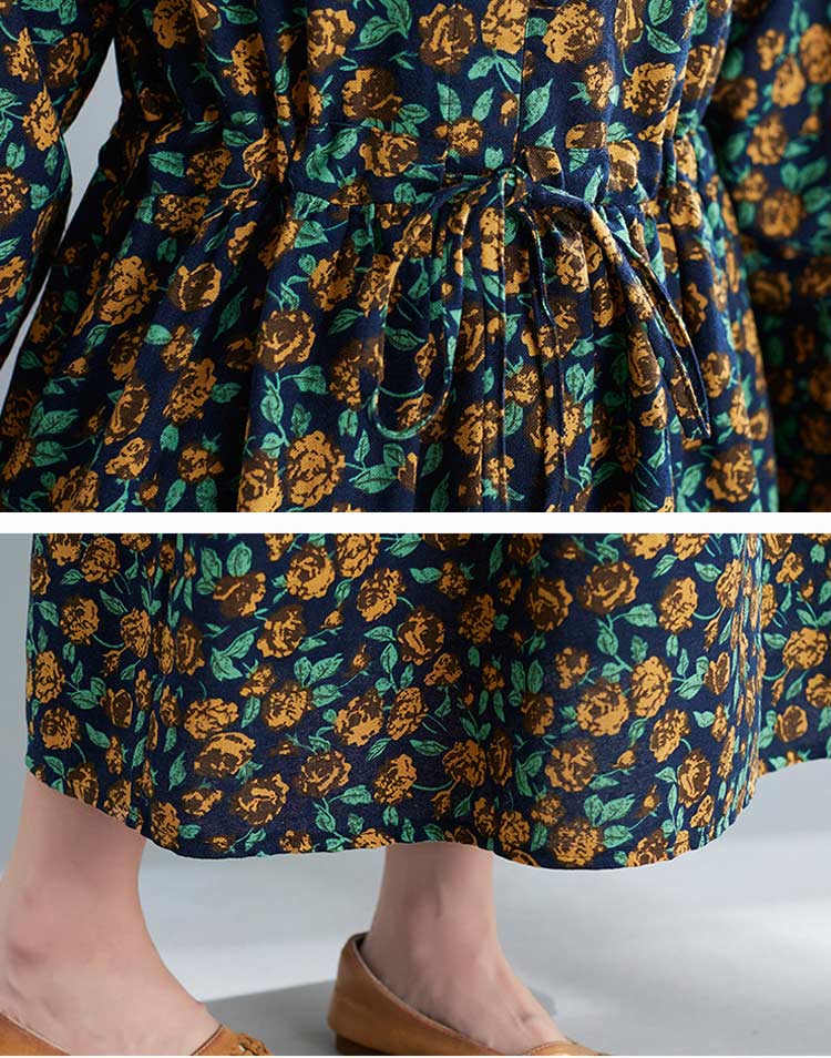 花柄ワンピース レディース 綿 麻 ロングワンピース 長袖 花柄 ポケット付き ワンピース フリル リボン タック 総柄 マキシワンピース プルオーバー フレアワンピース ゆったり 体型カバー リゾー 花柄ワンピース レディース 綿 麻 ロングワンピース 長袖 花柄 ポケット付き ワンピース フリル リボン タック 総柄 マキシワンピース プルオーバー フレアワンピース ゆったり 体型カバー リゾー