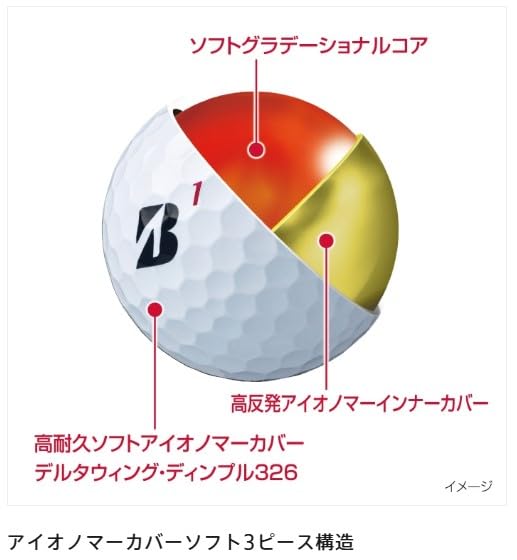 BRIDGESTONE(ブリヂストン)ゴルフボール SUPER STRAIGHT 2025年モデル 12球入 パールホワイト T5GX