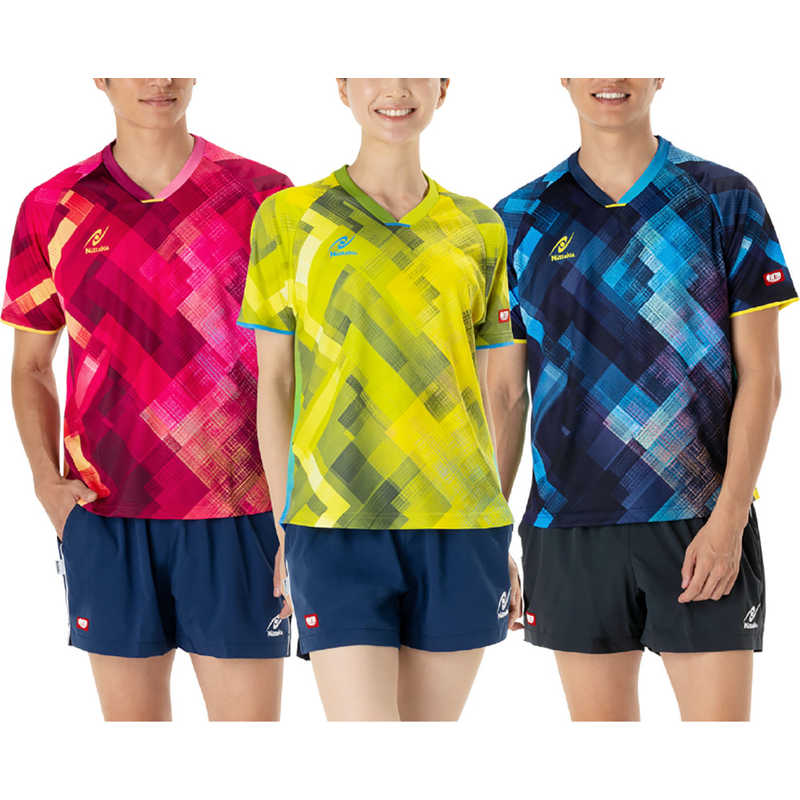 ニッタク　卓球用品 エクラインシャツ [男女兼用 /Mサイズ] イエロー (返品交換不可)　NW-2219