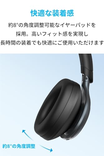 Anker Soundcore Space One (Bluetooth 5.3 ワイヤレス ヘッドホン)【ウルトラノイズキャンセリング2.0 / 最大55時間音楽再生 / LDAC/ハイレゾ対応 ( Anker Soundcore Space One (Bluetooth 5.3 ワイヤレス ヘッドホン)【ウルトラノイズキャンセリング2.0 / 最大55時間音楽再生 / LDAC/ハイレゾ対応 (