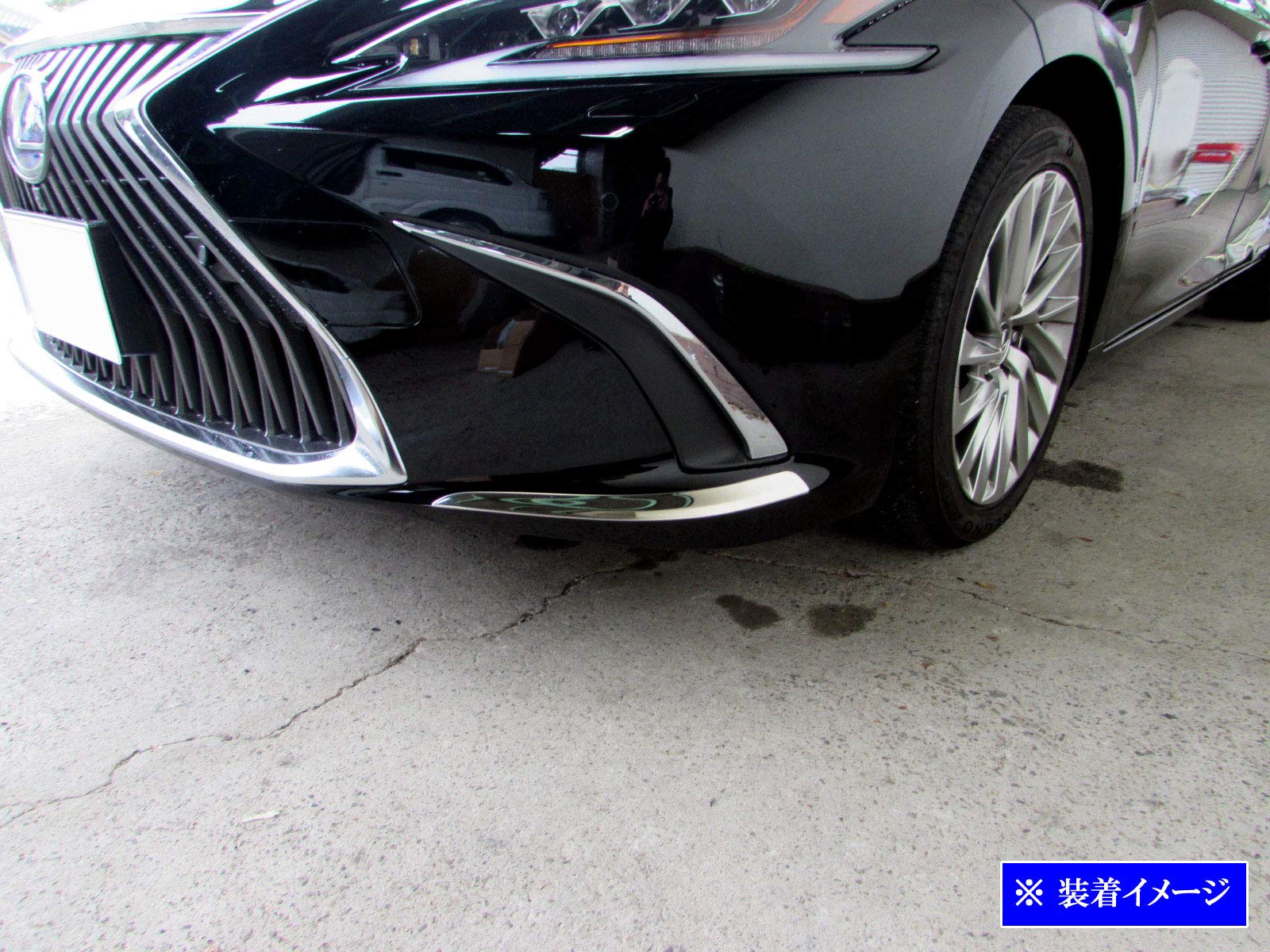 BRIGHTZ ES300h AXZH10 AXZH11 超鏡面ステンレスメッキフロントリアバンパーコーナーモール 4PC 【 COR－MOL－014 】 AXZ H10 10 ES300 ES 30