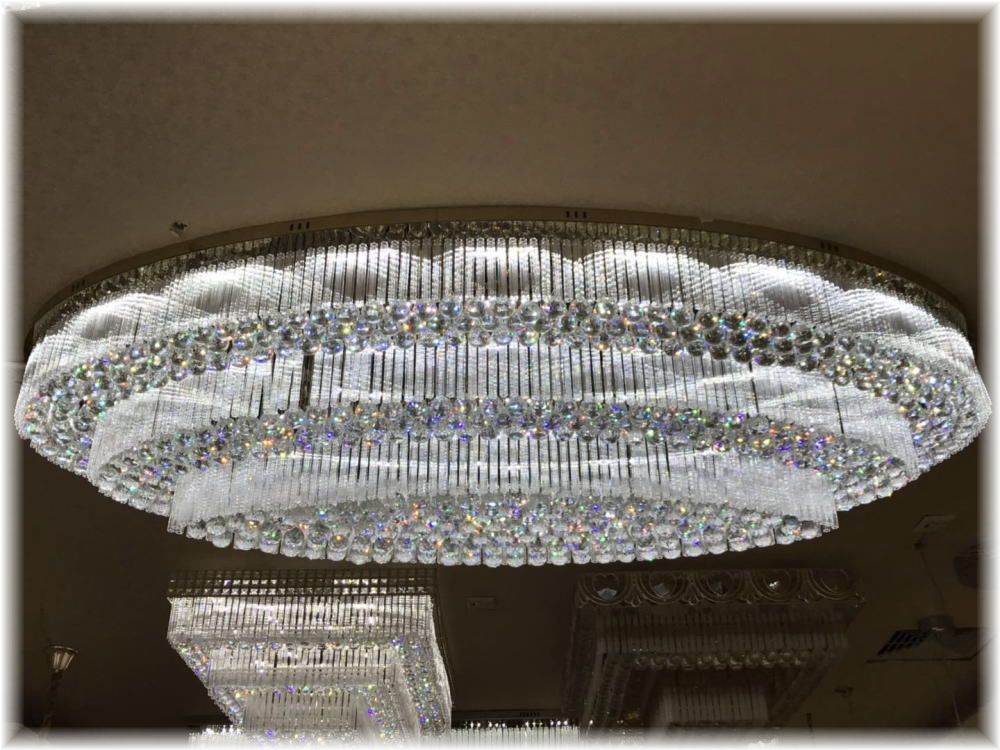 【LED付き！】新品 超豪華！ 大型58灯 リモコン付き LED クリスタル シャンデリア