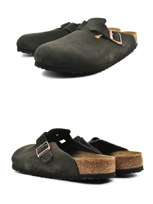 Qoo10] ビルケンシュトック ボストン BS モカ スエードレザー レ