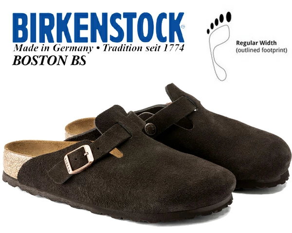 【美品】ビルケンシュトック ボストン モカ　スエード 39 25cm ビルケンシュトック BIRKENSTOCK Boston Shearling Suede