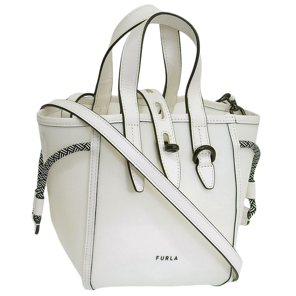 フルラ バッグ レディース 2WAY ショルダーバッグ トートバッグ アウトレット ホワイト ネット FURLA NET-TOTE MINI BAG BASRFUABX091901B00 フルラ バッグ レディース 2WAY ショルダーバッグ トートバッグ アウトレット ホワイト ネット FURLA NET-TOTE MINI BAG BASRFUABX091901B00