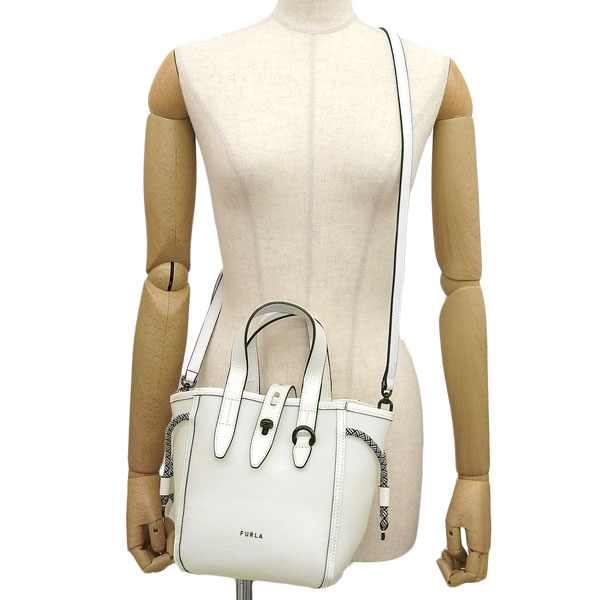 フルラ バッグ レディース 2WAY ショルダーバッグ トートバッグ アウトレット ホワイト ネット FURLA NET-TOTE MINI BAG BASRFUABX091901B00 フルラ バッグ レディース 2WAY ショルダーバッグ トートバッグ アウトレット ホワイト ネット FURLA NET-TOTE MINI BAG BASRFUABX091901B00