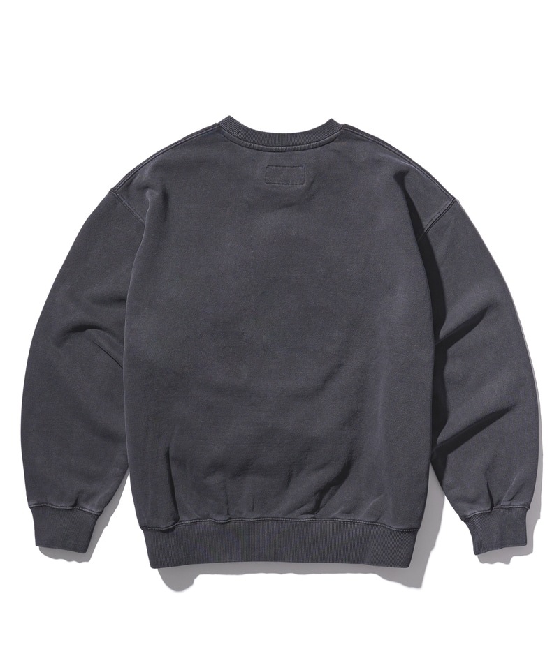 AECA WHITE】 AECA CLASSIC SYMBOL SWEAT SHIRTS : WASHED CHARCOAL