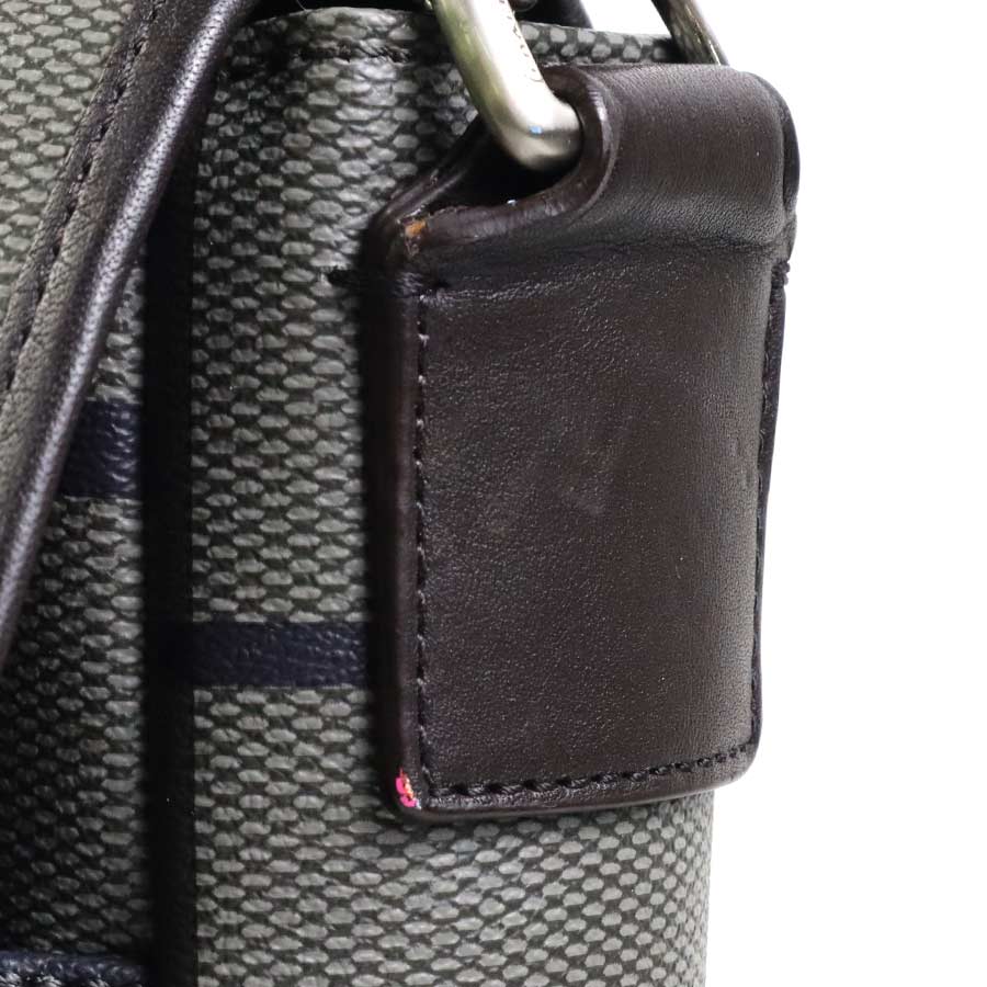 コーチ COACH 斜め掛けショルダーバッグ PVCコーティングキャンバス グレー系 メンズ h30133a