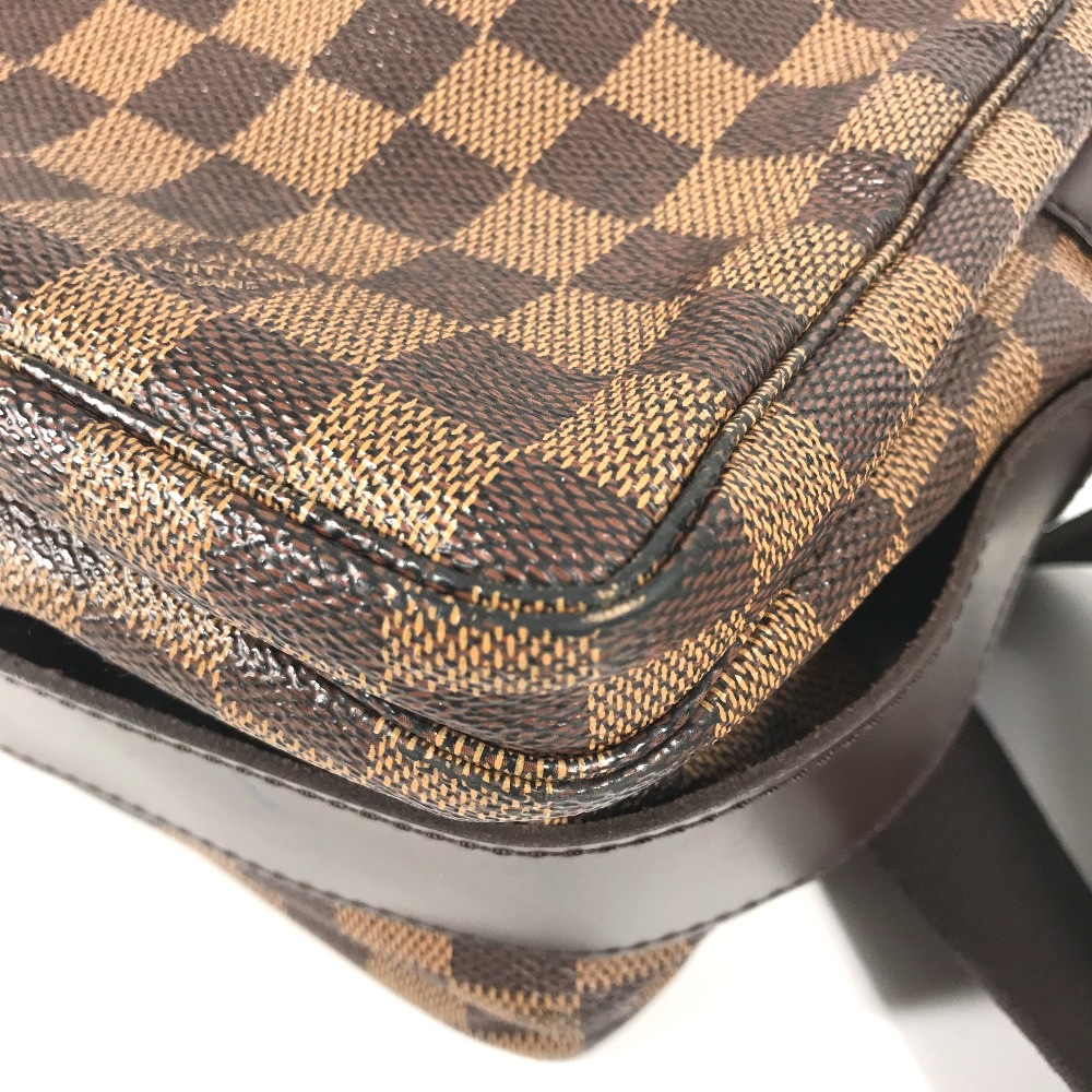 ショルダーバッグ N45255 ナヴィグリオ ダミエ 斜め掛け カバン ダミエキャンバス エベヌ ブラウン ショルダーバッグ N45255 ナヴィグリオ ダミエ 斜め掛け カバン ダミエキャンバス エベヌ ブラウン