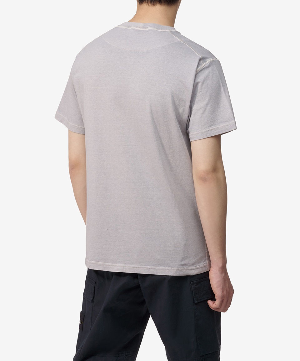 STONE ISLAND ピサト エフェクト ロゴ パッチ Tシャツ