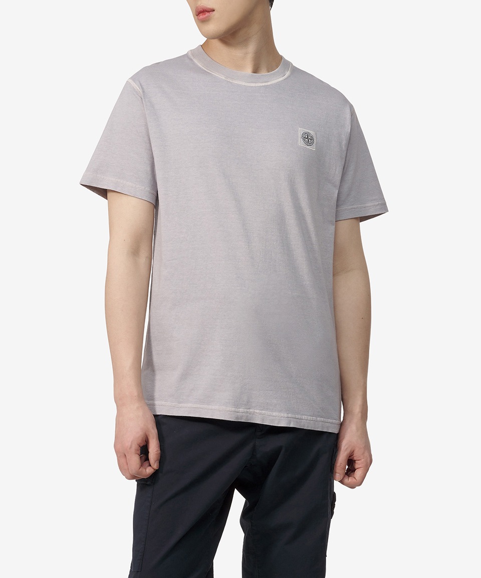 STONE ISLAND ピサト エフェクト ロゴ パッチ Tシャツ