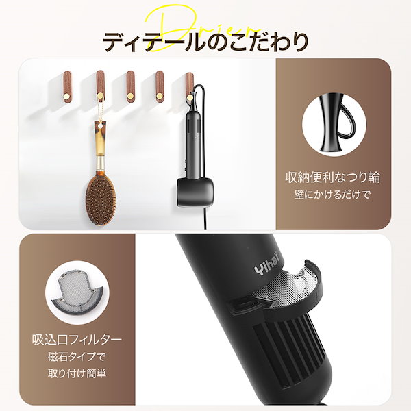 大幅値下げ❣ドライヤー ヘアドライヤー 大風量 速乾 2億個高濃度マイナスイオン Qoo10] Yihai ドライヤー 大風量 1500w 速乾 高