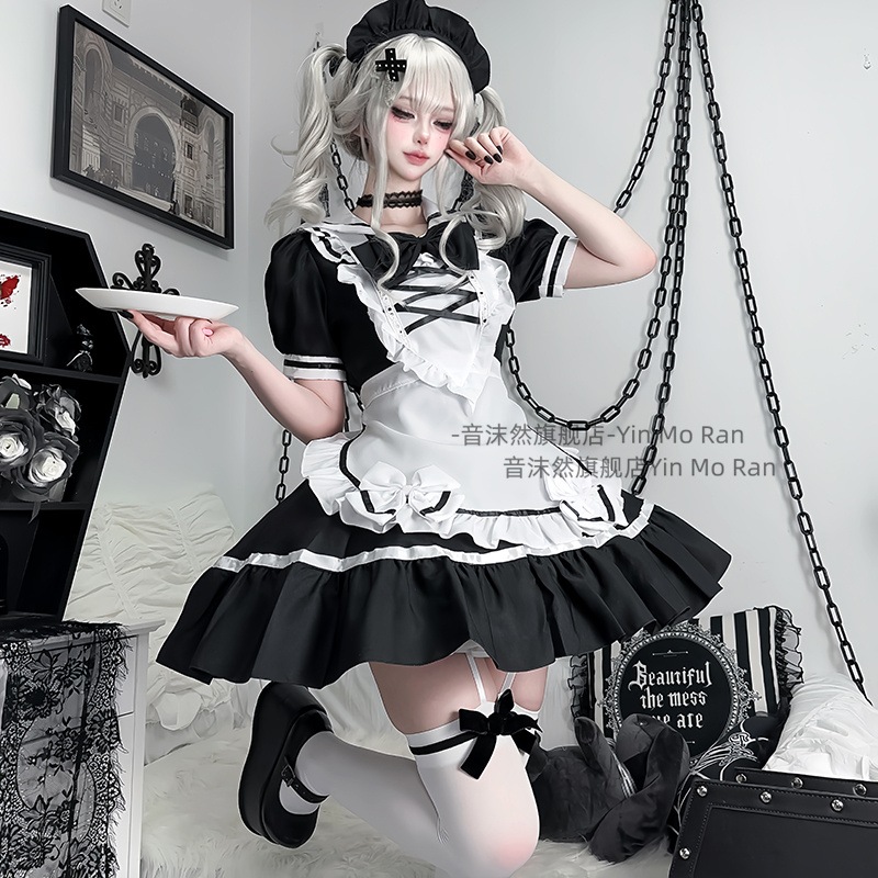 コスプレ ハロウィン正規品嫌世コスプレ衣装女ゴシックcos服メイド服ワンピースセット暗黒少女 コスプレ ハロウィン正規品嫌世コスプレ衣装女ゴシックcos服メイド服ワンピースセット暗黒少女