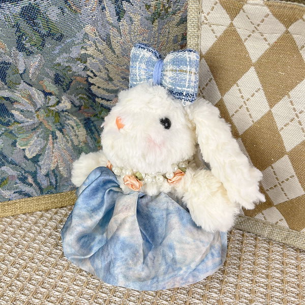 ぬい服 垂れ耳うさぎ グレー 2点 チャーム2点⭕️ ちいかわ 垂れ耳なうさぎ 超BIGぬいぐるみ 約45? 公式プライズ