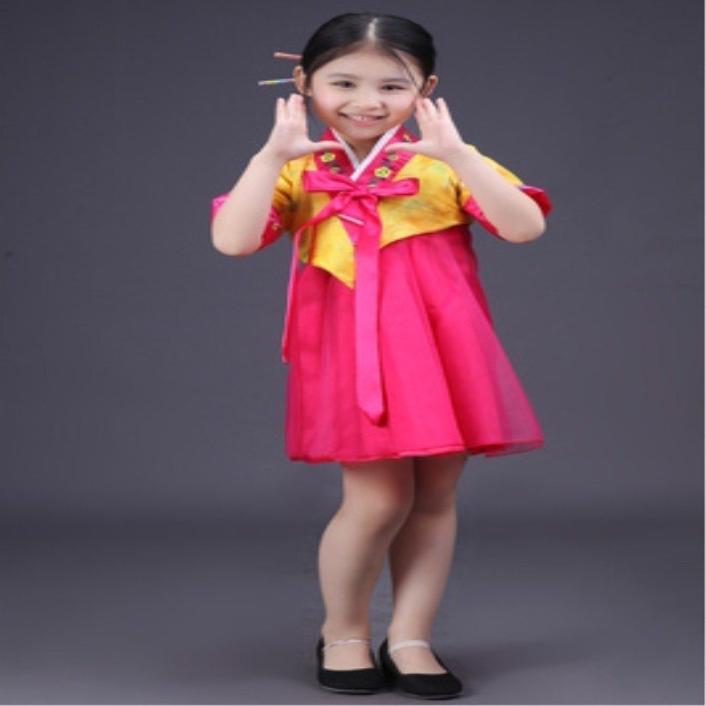 子供用韓国の伝統服 韓服 大長今 女の子 演技衣装 ダンス衣装 韓国衣装