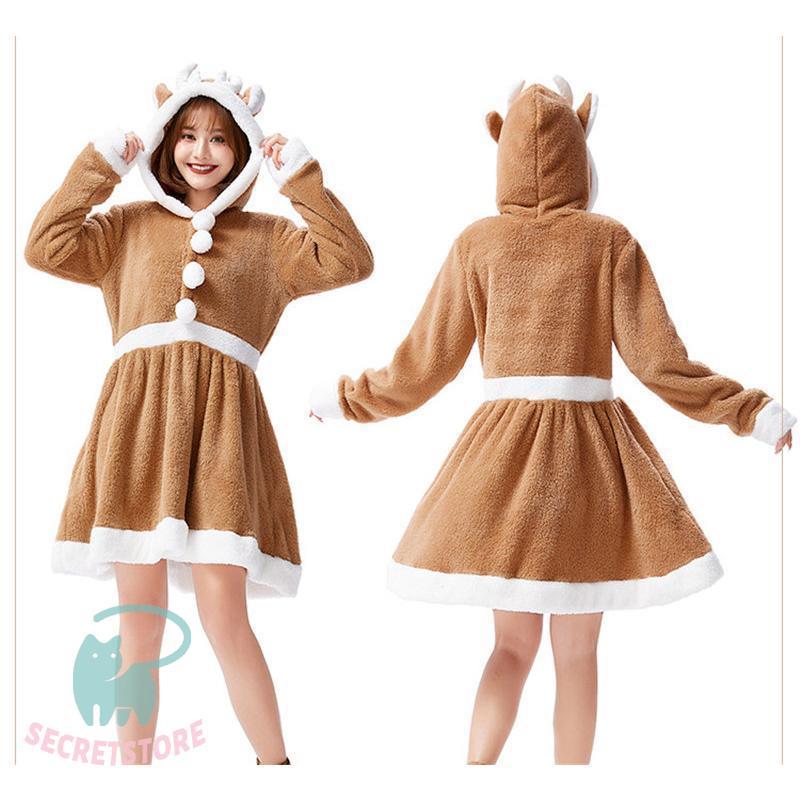 【 2025新作最安値に挑戦】 コスプレ クリスマス コスチューム レディース ワンピース トナカイ 仮装 衣装 大人用 変身 パーティー イベント ギフト 女性用 【 2025新作最安値に挑戦】 コスプレ クリスマス コスチューム レディース ワンピース トナカイ 仮装 衣装 大人用 変身 パーティー イベント ギフト 女性用