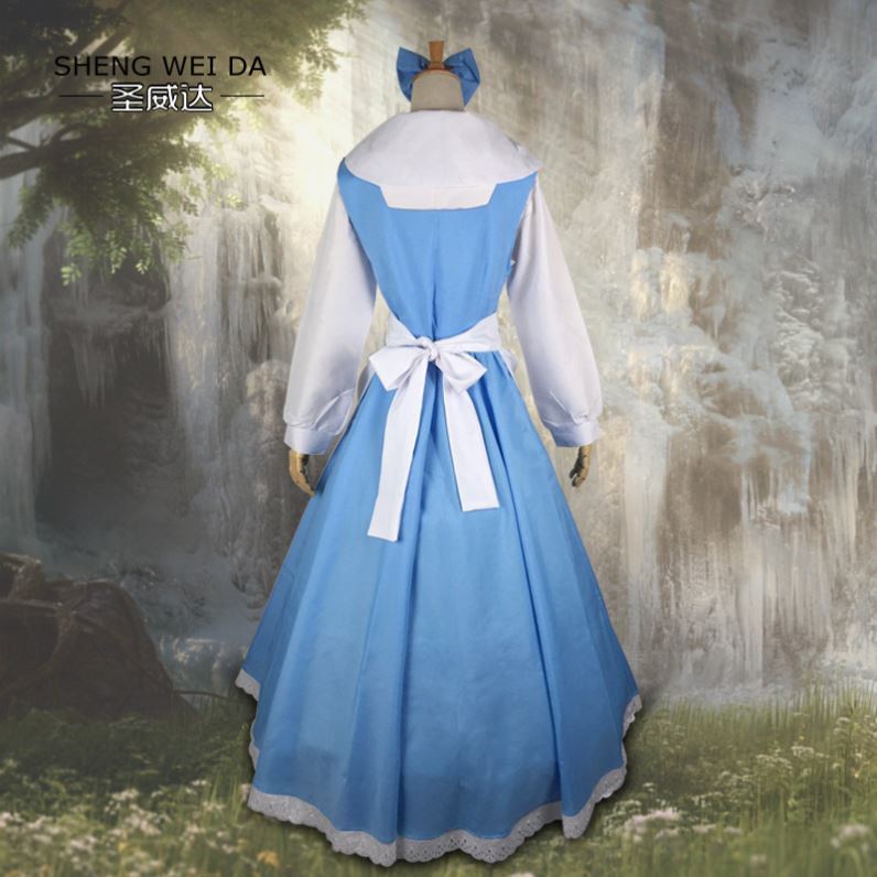 ディズニー 美女と野獣 コス衣装 アニメ メイド服 コスプレ プリンセスベル ロングスカートドレス