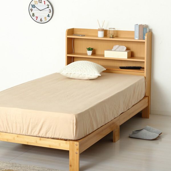 後付けヘッドボード ナチュラル 組立式 後付けヘッドボード ナチュラル 組立式