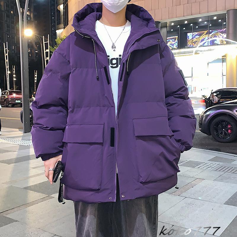 メンズ 中綿コート 中綿ジャケット 綿入れ カジュアル外套 フード オーバーコート 通学 通勤 防寒服 お出掛け アウトドア 普段着 女子 男子 上着 冬 アウター
