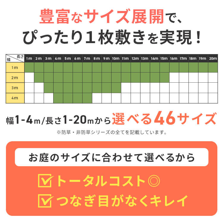 リアル防草人工芝 RP-30210送料無料 人工芝 2m10m 雑草対策 人工芝生 芝生 アイ_3