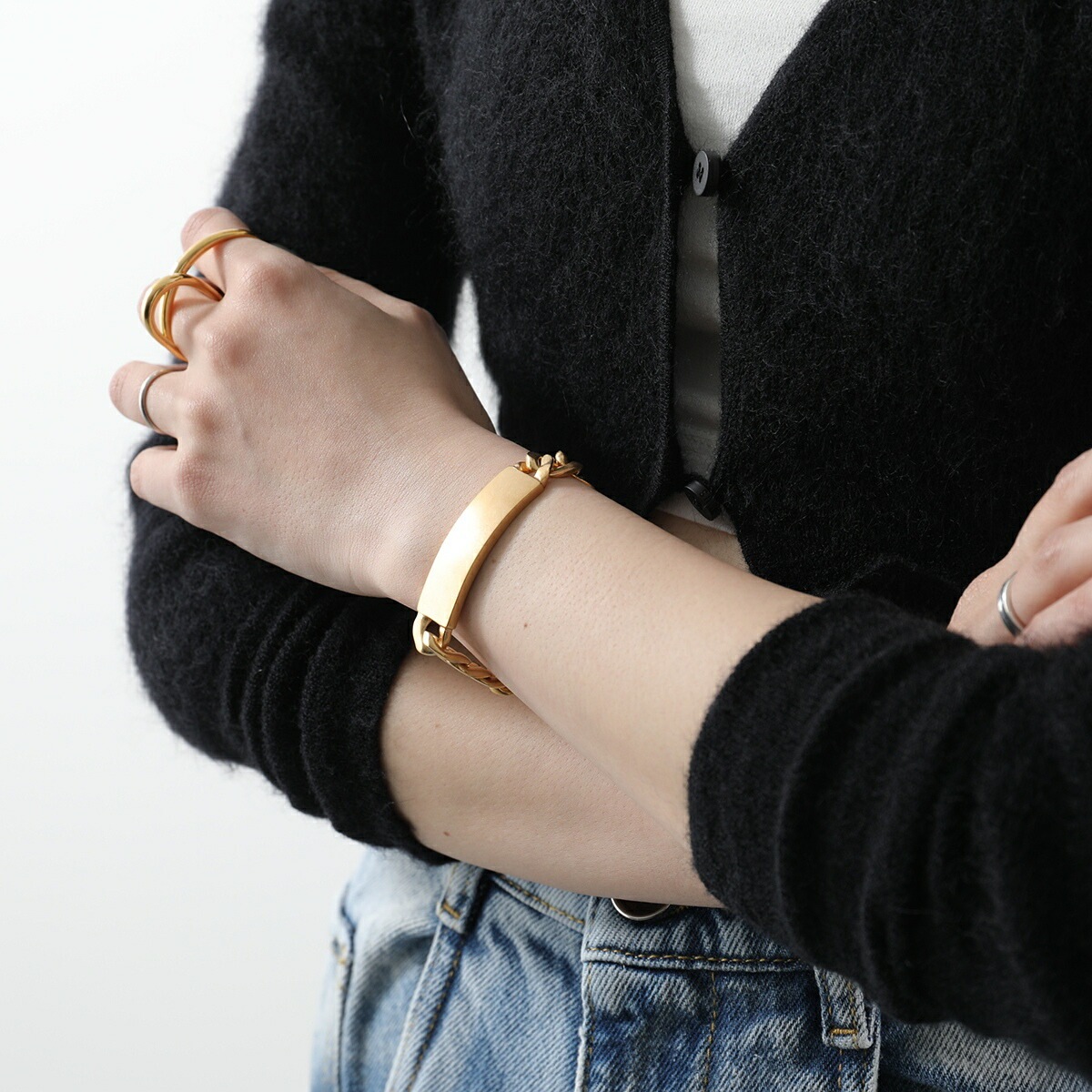 MAISON MARGIELA メゾンマルジェラ ブレスレット SI8UY0004 SV0130 レディース チェーン メタルプレート ロゴ ジュエリー アクセ 【mega】 MAISON MARGIELA メゾンマルジェラ ブレスレット SI8UY0004 SV0130 レディース チェーン メタルプレート ロゴ ジュエリー アクセ 【mega】